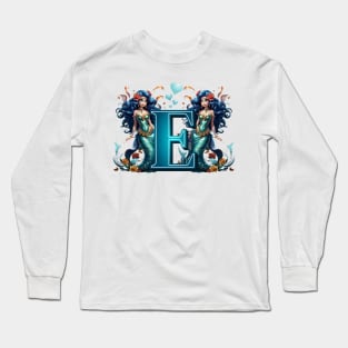 Mermaid Alphabet The Letter E Long Sleeve T-Shirt